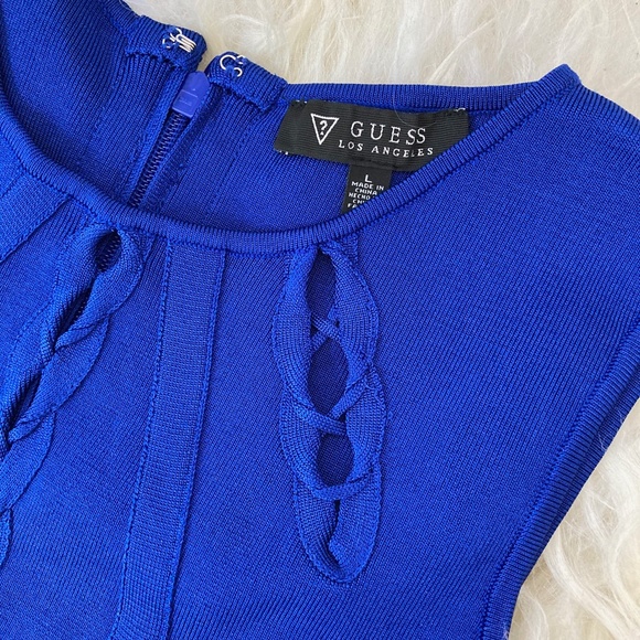 GUESS WOMENS BANDAGE COCKTAIL BODYCON DRESS - Picture 7 of 9